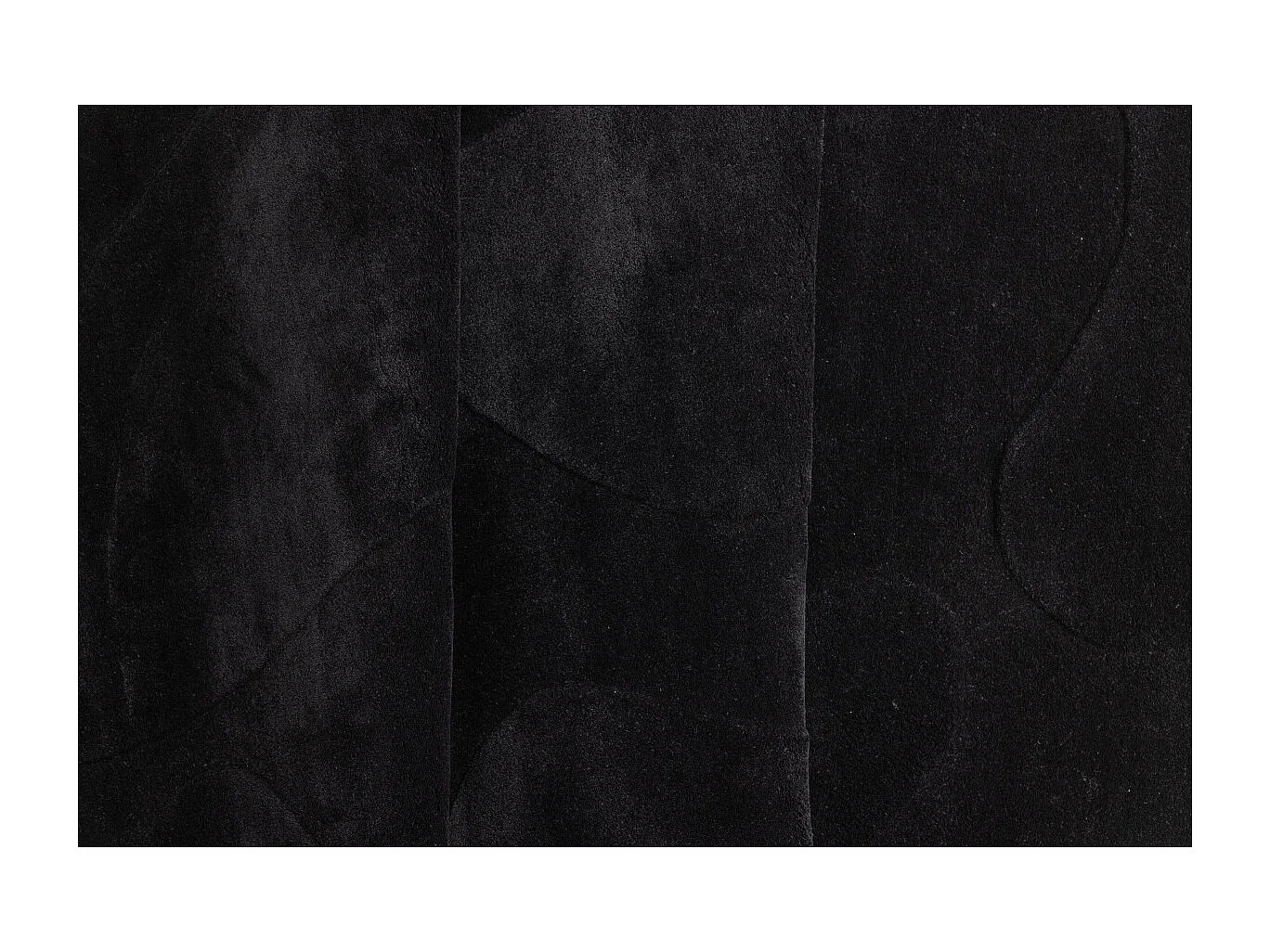Tapis Déco Ovale en Laine "Enard" 175x290cm Noir