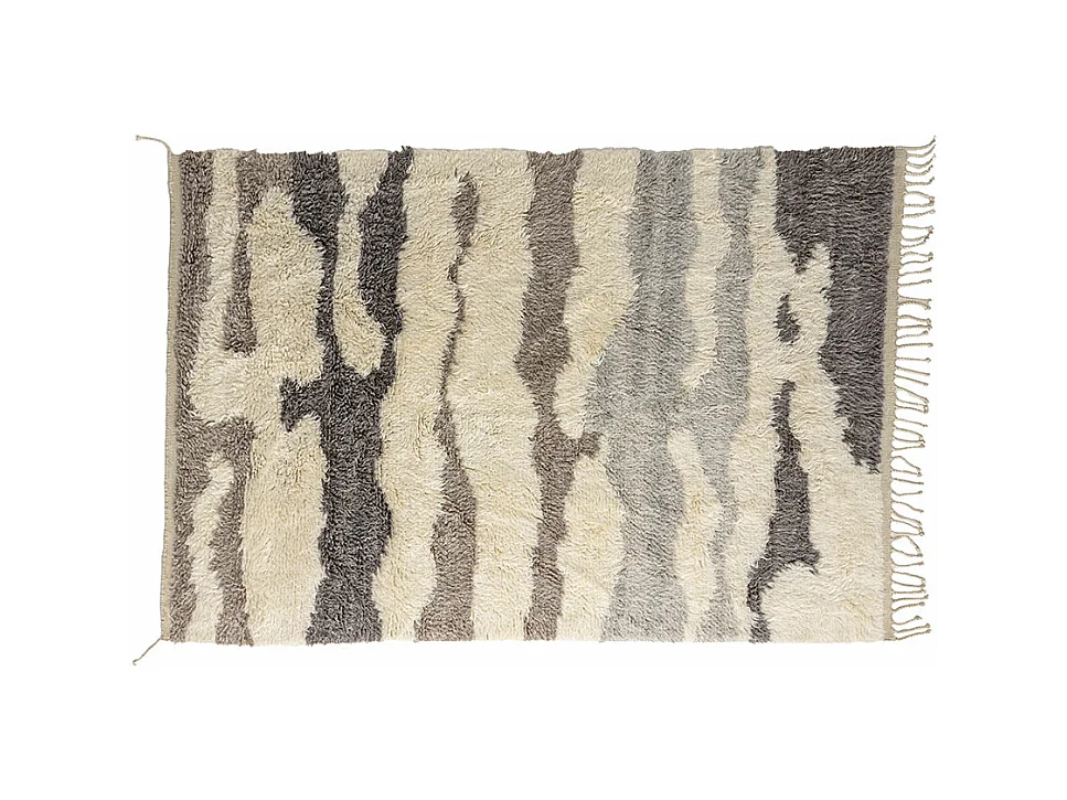 Tapis Déco en Laine "David" 202x300cm Multicolore