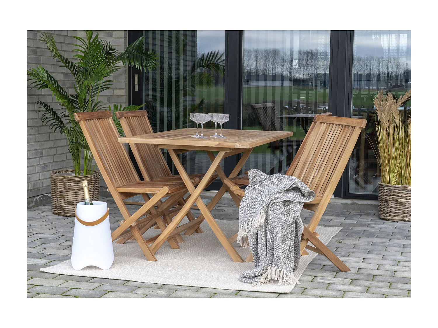 Menorca Tapis 140x200cm, d'extérieur, couleur sable.