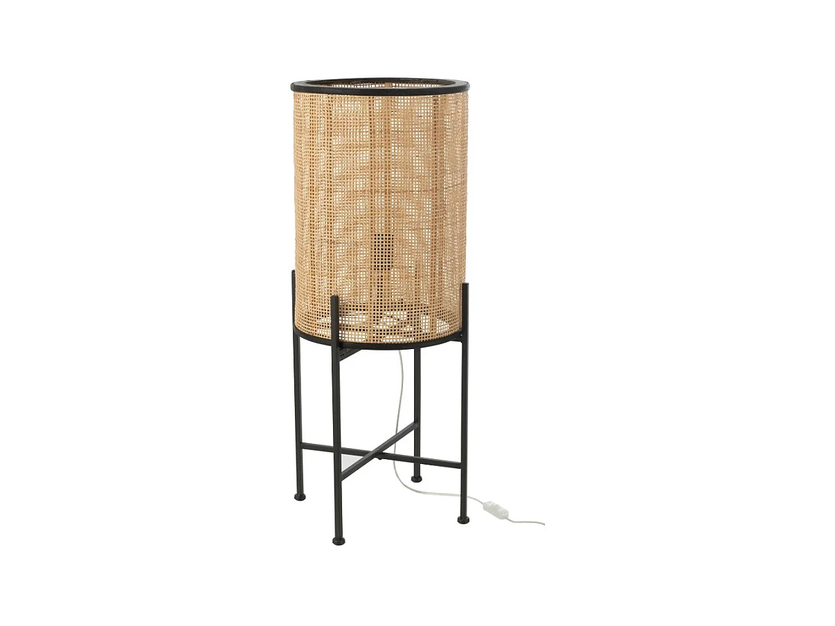 Lampadaire Déco en Bambou "Revy" 77cm Naturel