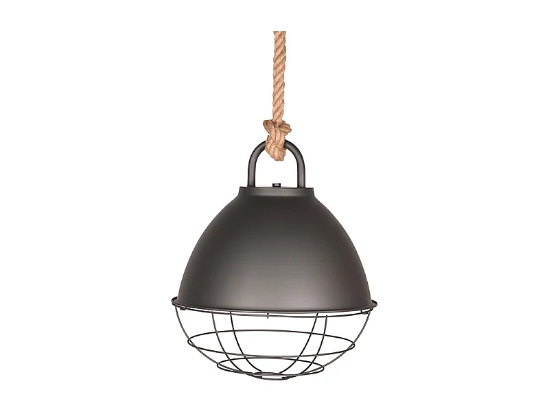 Hängeleuchte Basket - Gebrannter Stahl - Metall - M