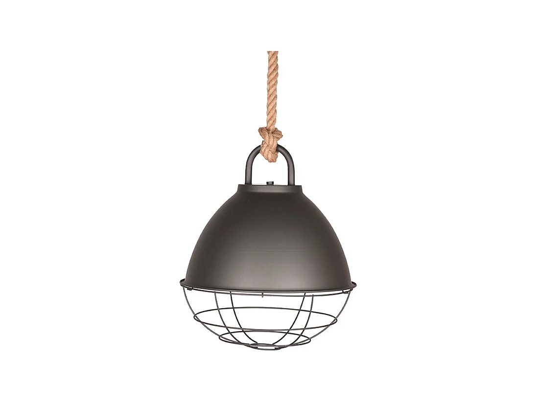 Hängeleuchte Basket - Gebrannter Stahl - Metall - M
