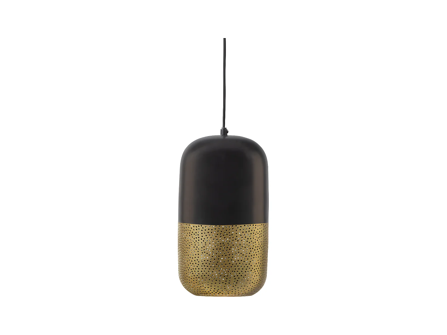 Suspension en métal noir et doré 36cm TULLE