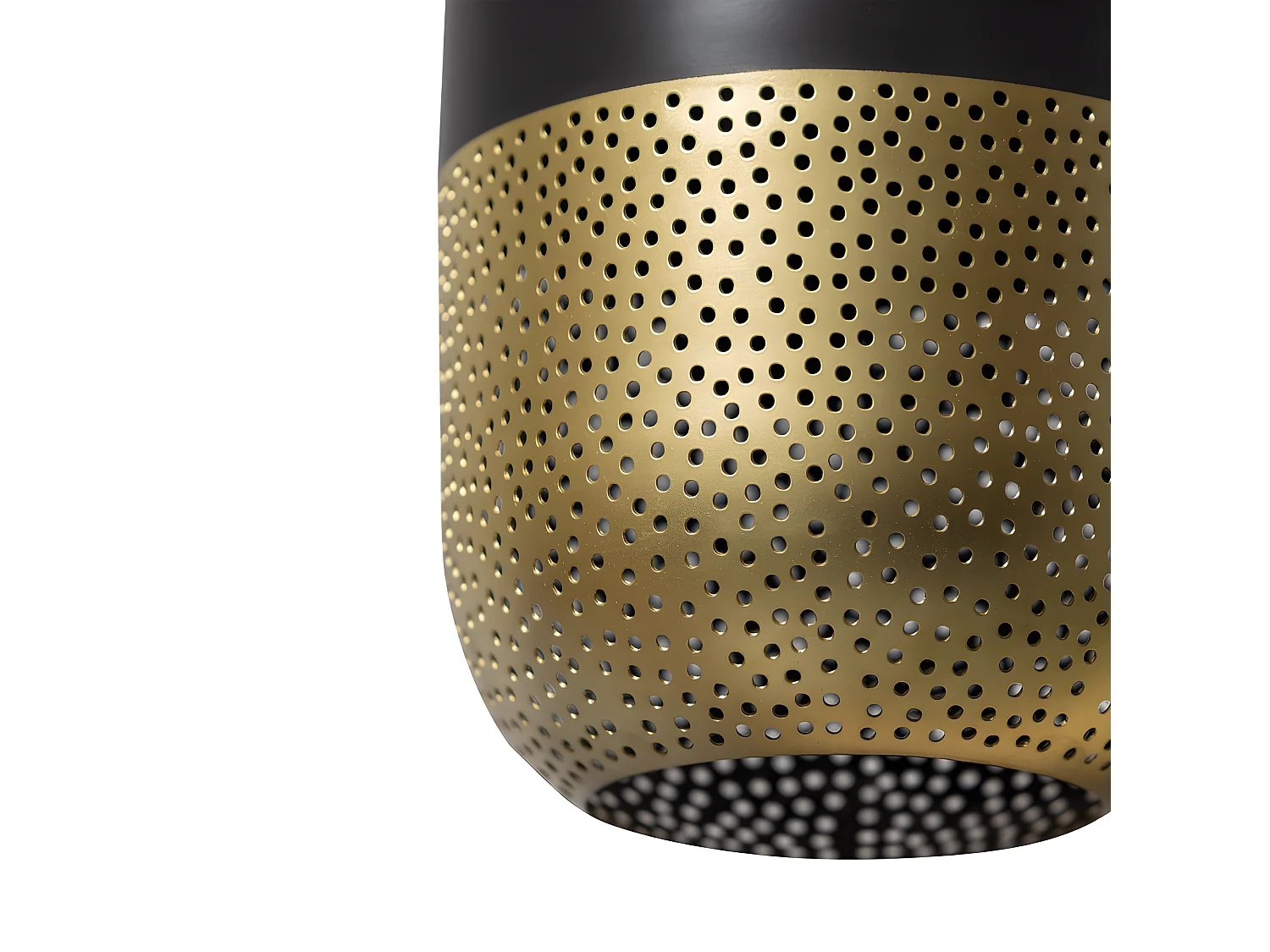 Suspension en métal noir et doré 36cm TULLE