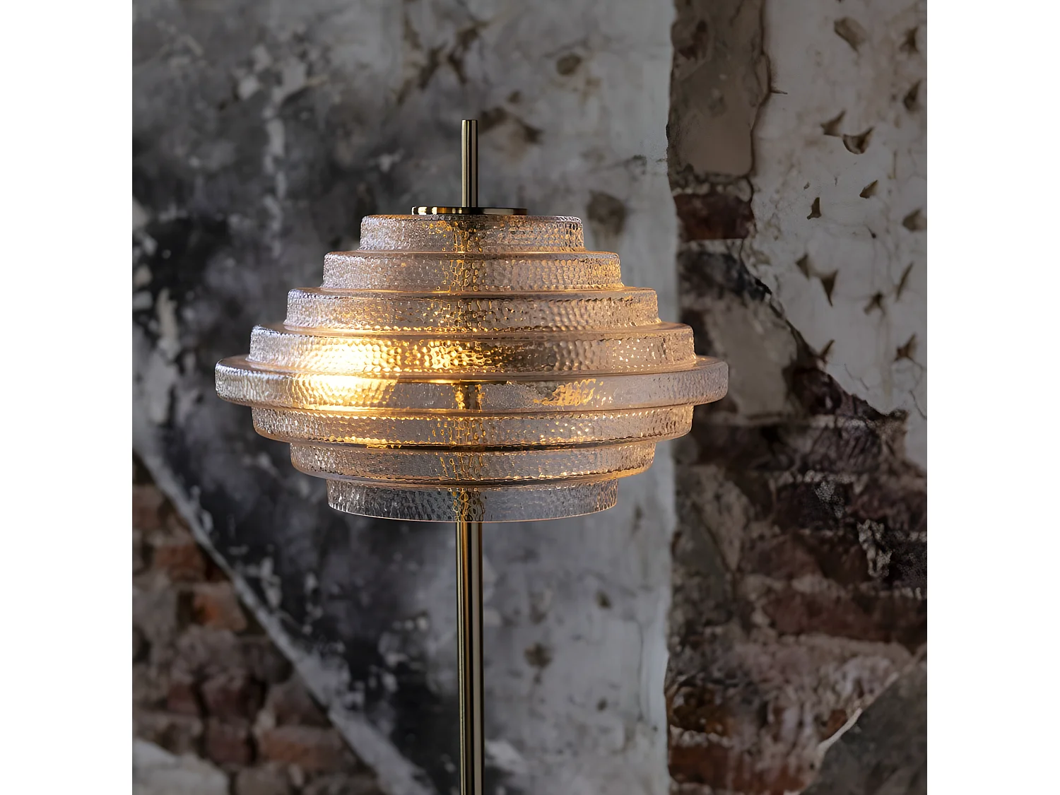 Lampadaire Design "Merla" 154cm Transparent