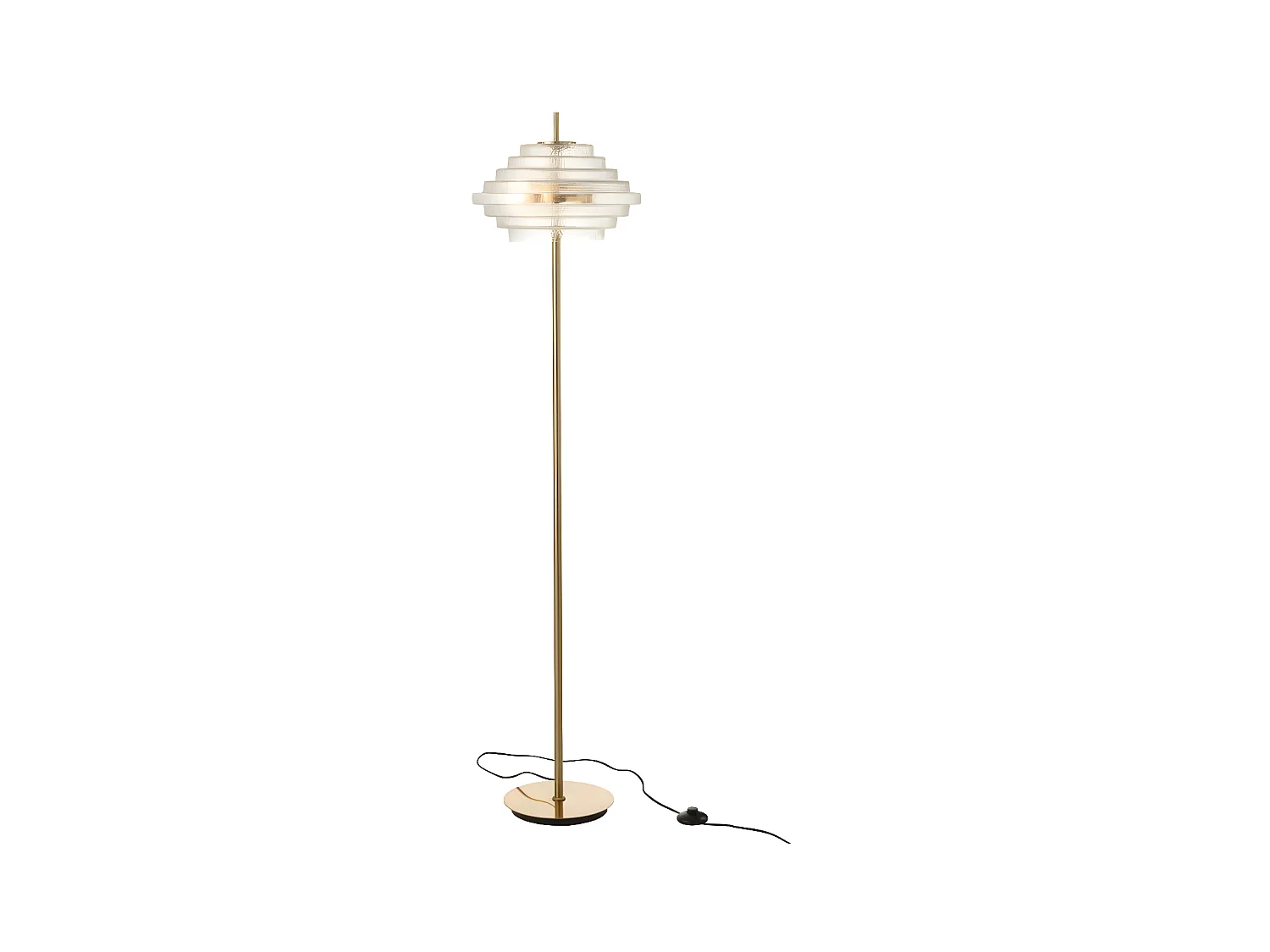 Lampadaire Design "Merla" 154cm Transparent