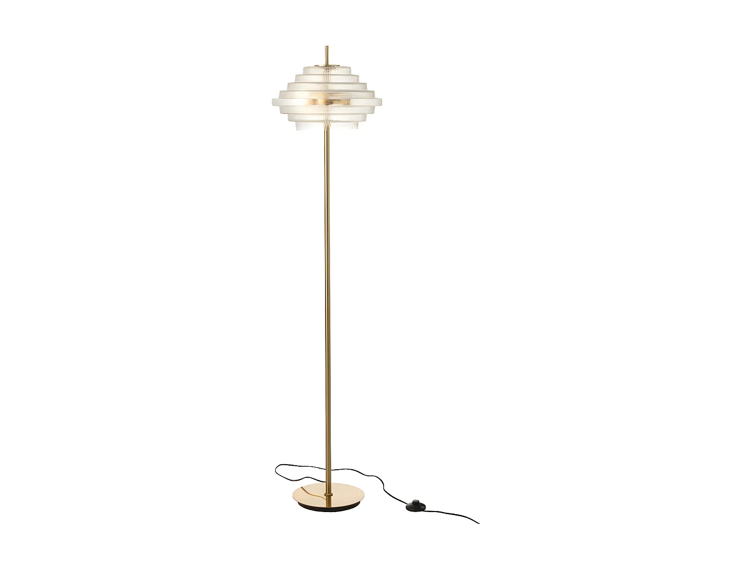 Lampadaire Design "Merla" 154cm Transparent