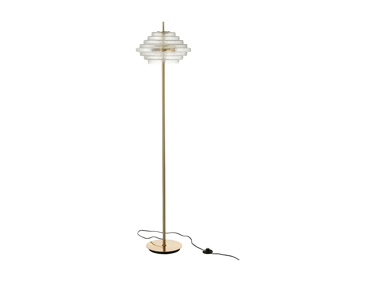 Lampadaire Design "Merla" 154cm Transparent