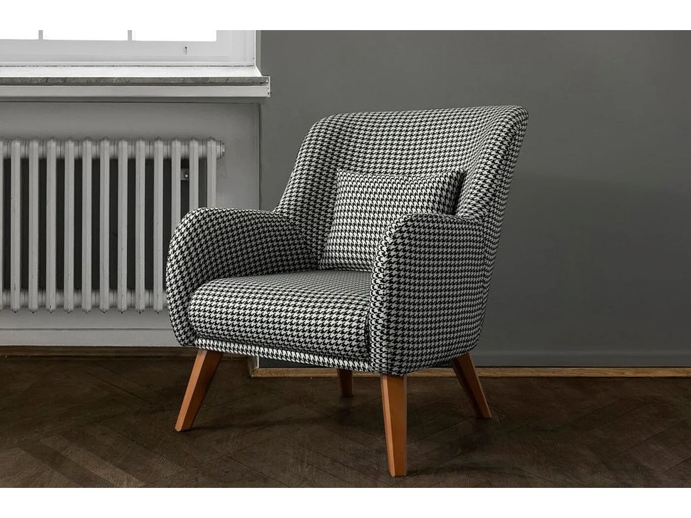 Fauteuil ATLAS noir et blanc