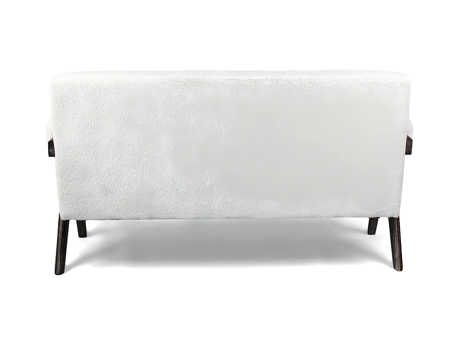 Canada - Sofá de 2/3 lugares em madeira maciça by Parawood e tecido bouclé resistente a manchas