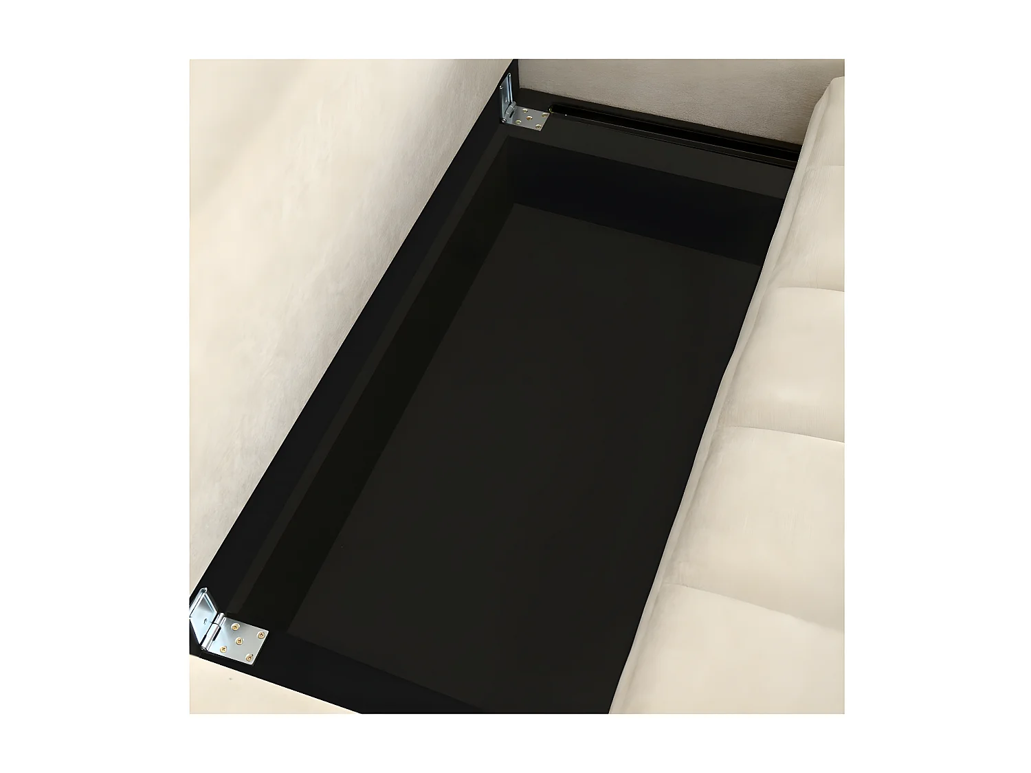 Canapé d'angle convertible tissu chenille 3 places - "Trocadero" - Beige