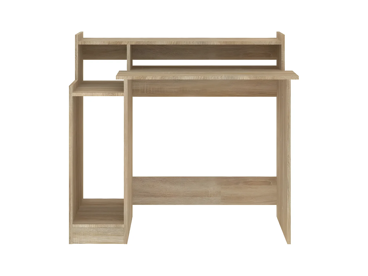 Bureau met LED-verlichting 97x45x90 cm hout sonoma eikenkleurig