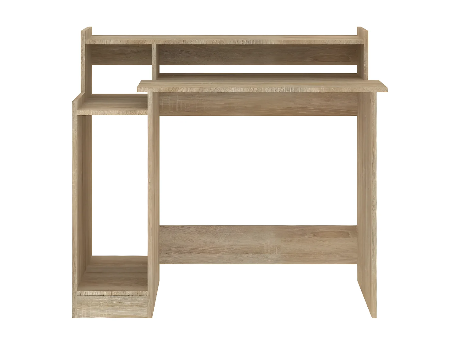 Bureau avec lumières LED Chêne 97x45x90 cm Bois d'ingénierie