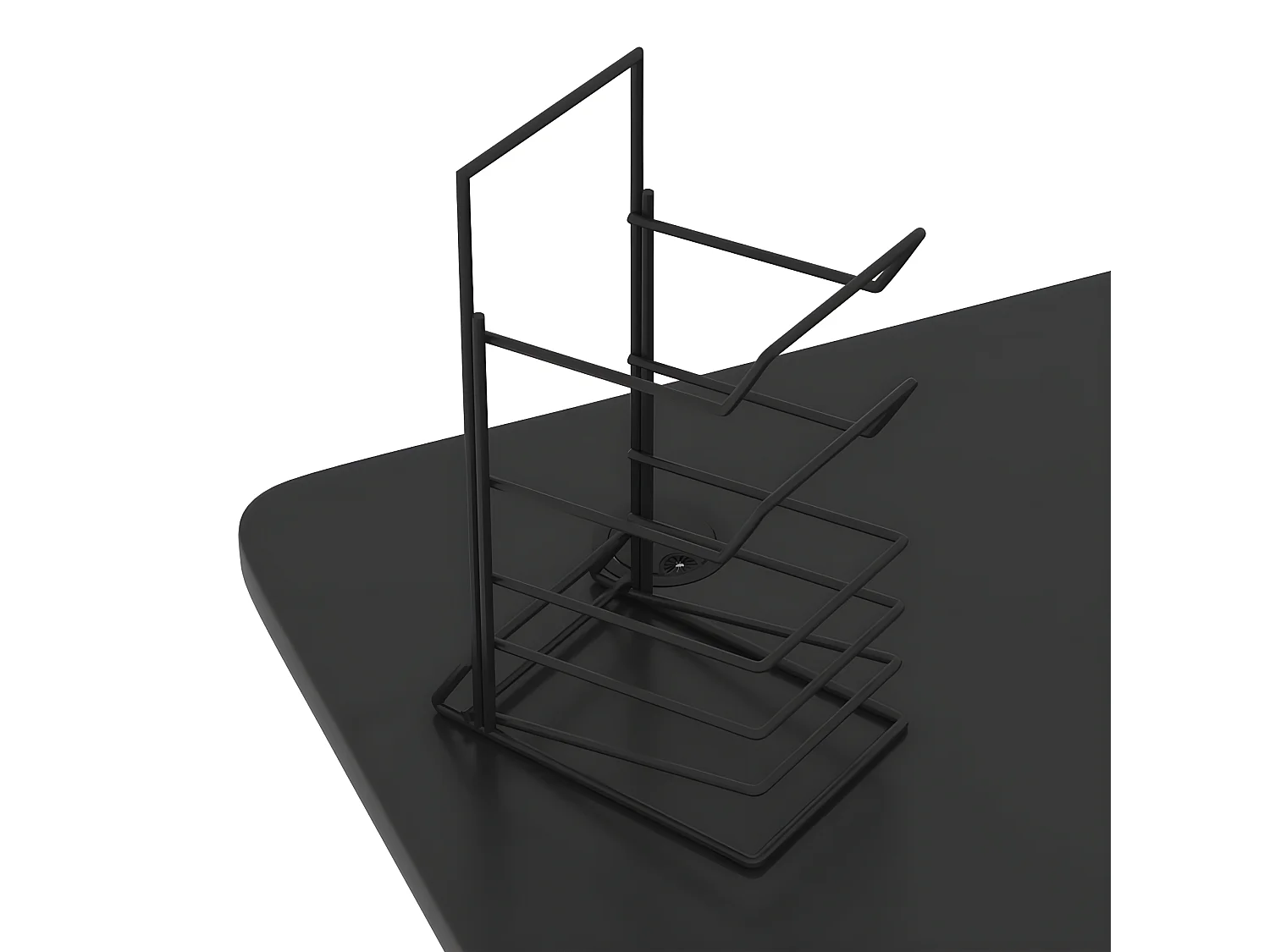 Bureau de jeu à LED avec pieds en forme de Z Noir 90x60x75 cm