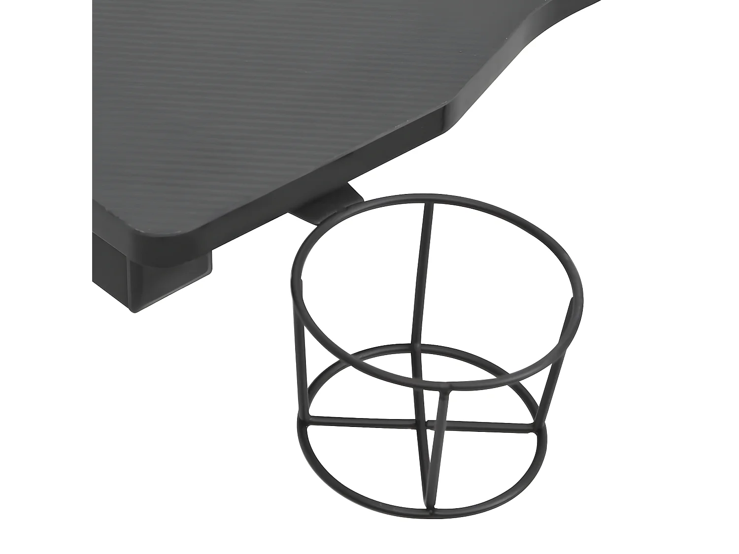 Secretária de gaming c/ luzes LED forma de Y 90x60x75 cm preto