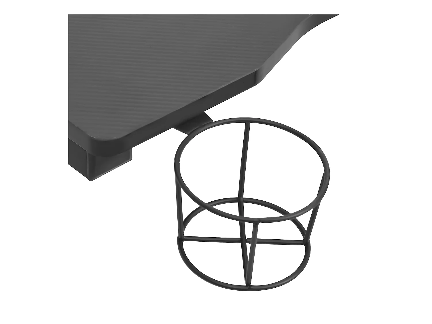 Gamingbureau met Y-vormige poten LED 110x60x75 cm zwart