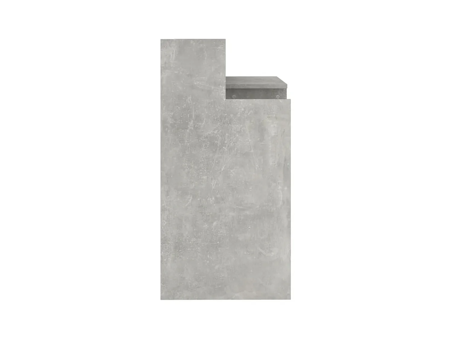 Bureau met LED-verlichting 97x45x90 cm bewerkt hout betongrijs