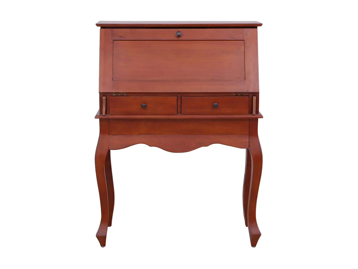 Bureau secrétaire Marron 78x42x103 cm Bois d'acajou massif
