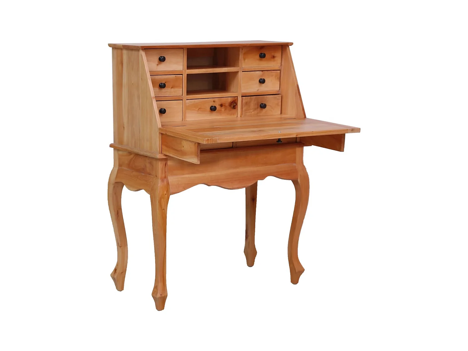 Escritorio secreter de madera maciza de caoba 78x42x103 cm