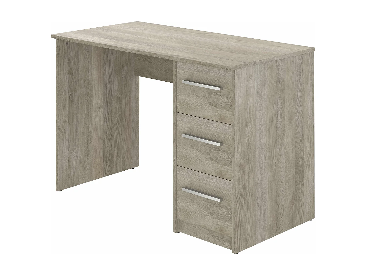 Bureau SAME 3 tiroirs 110x56x74 cm chêne TALESA