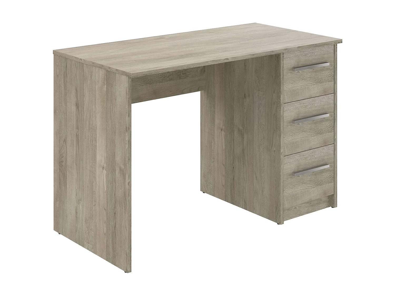 Bureau SAME 3 tiroirs 110x56x74 cm chêne TALESA