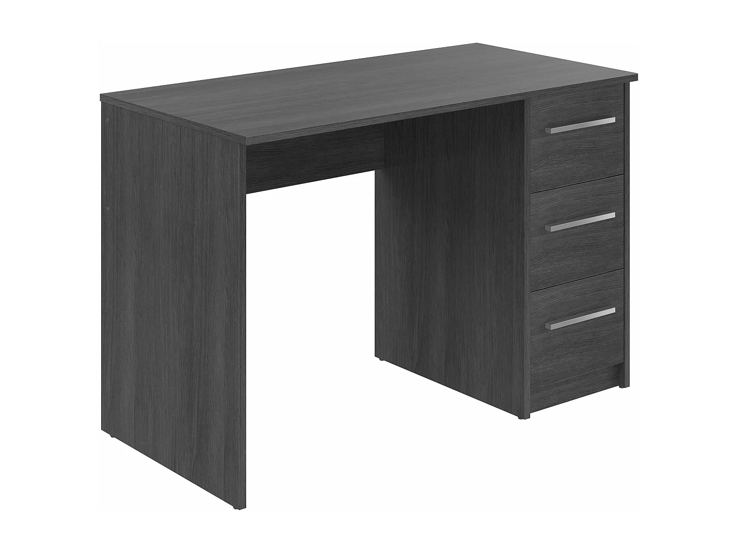 Bureau SAME 3 tiroirs 110x56x74 cm chêne gris cendré TALESA