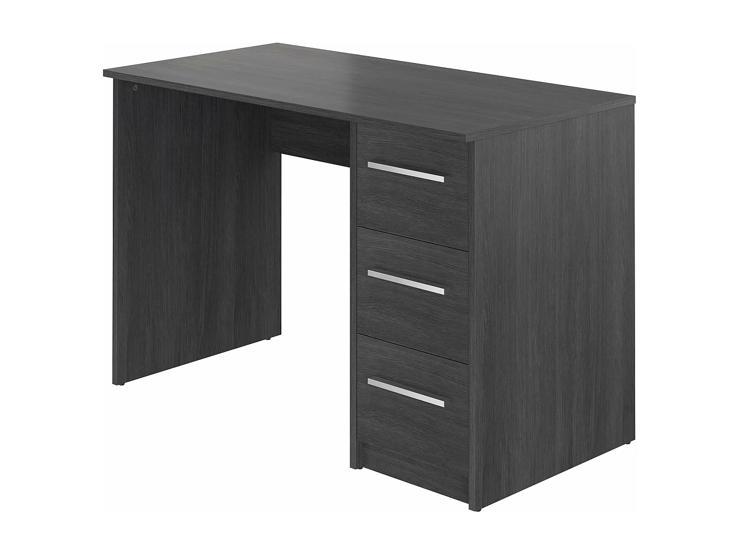 Bureau SAME 3 tiroirs 110x56x74 cm chêne gris cendré TALESA