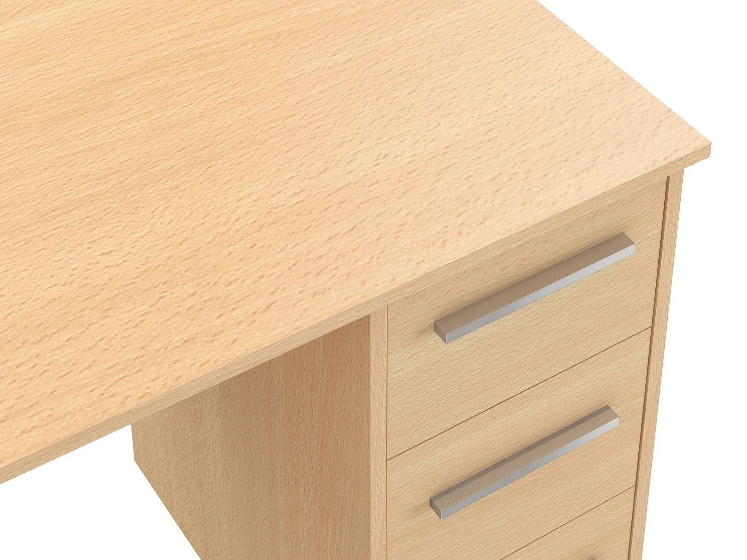 Bureau SAME 3 tiroirs 110x56x74 cm hêtre TALESA