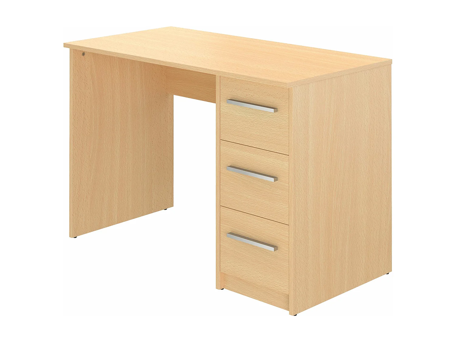 Bureau SAME 3 tiroirs 110x56x74 cm hêtre TALESA