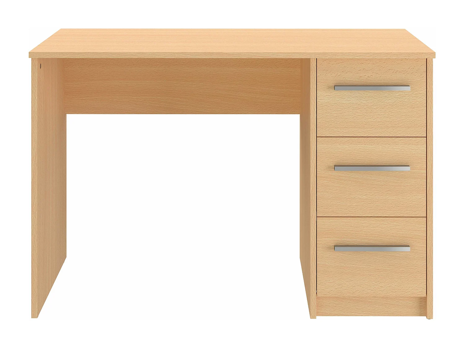 Bureau SAME 3 tiroirs 110x56x74 cm hêtre TALESA
