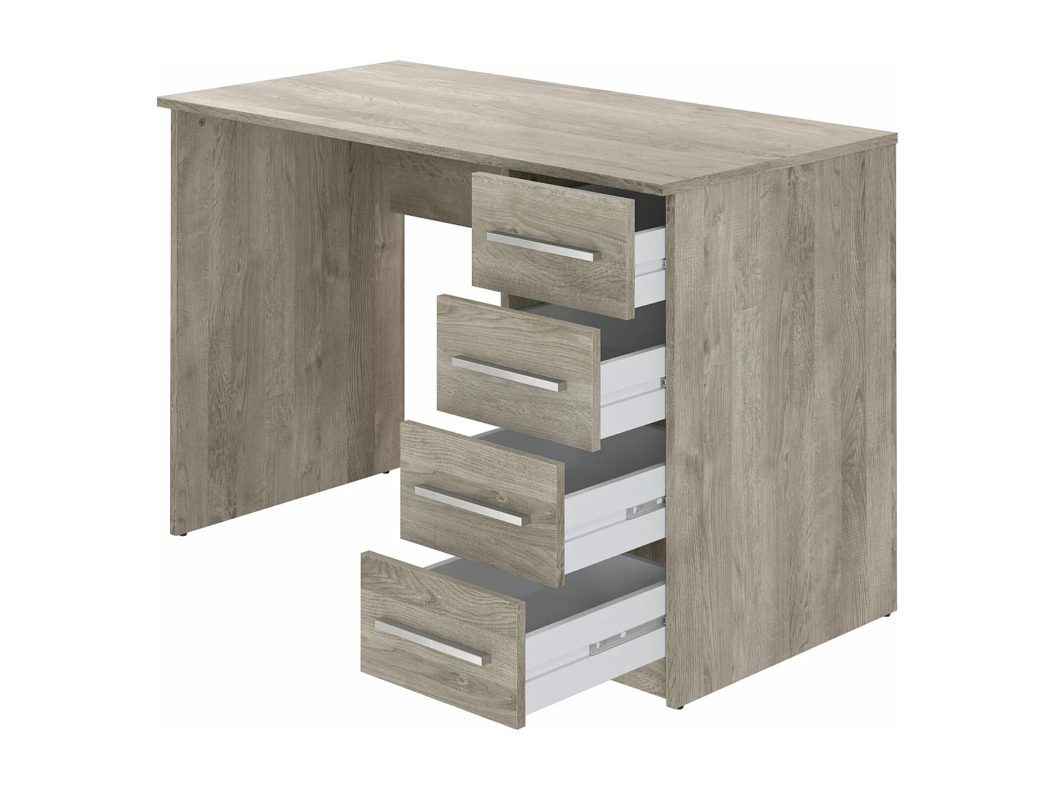 Bureau SAME 4 tiroirs 110x56x74 cm chêne TALESA