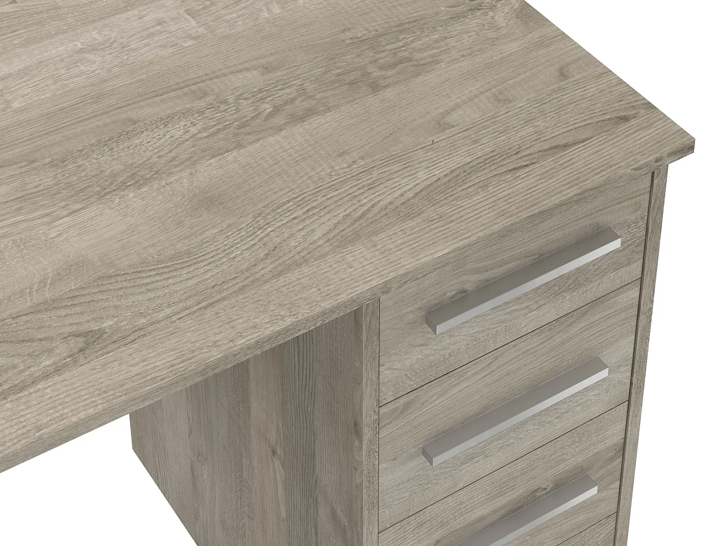 Bureau SAME 4 tiroirs 110x56x74 cm chêne TALESA