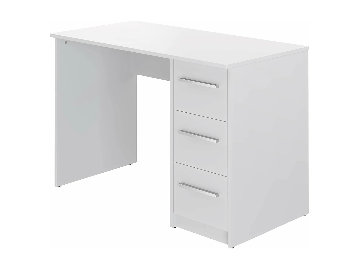 Bureau SAME 3 tiroirs 110x56x74 cm blanc TALESA