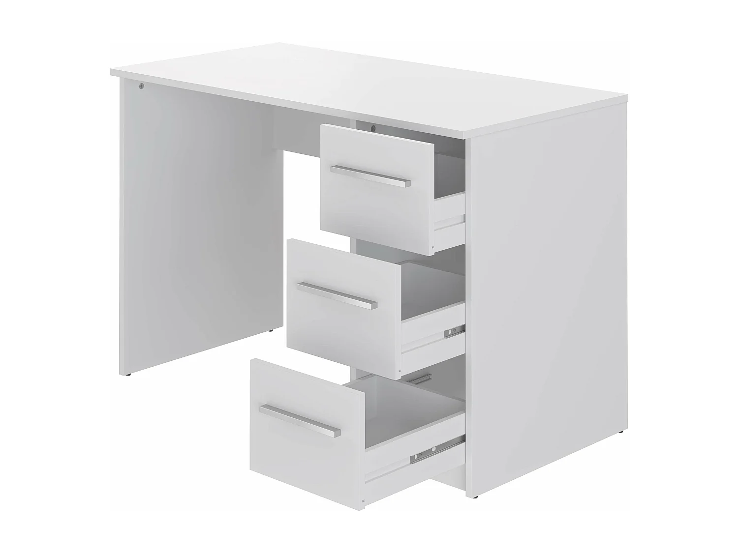 Bureau SAME 3 tiroirs 110x56x74 cm blanc TALESA