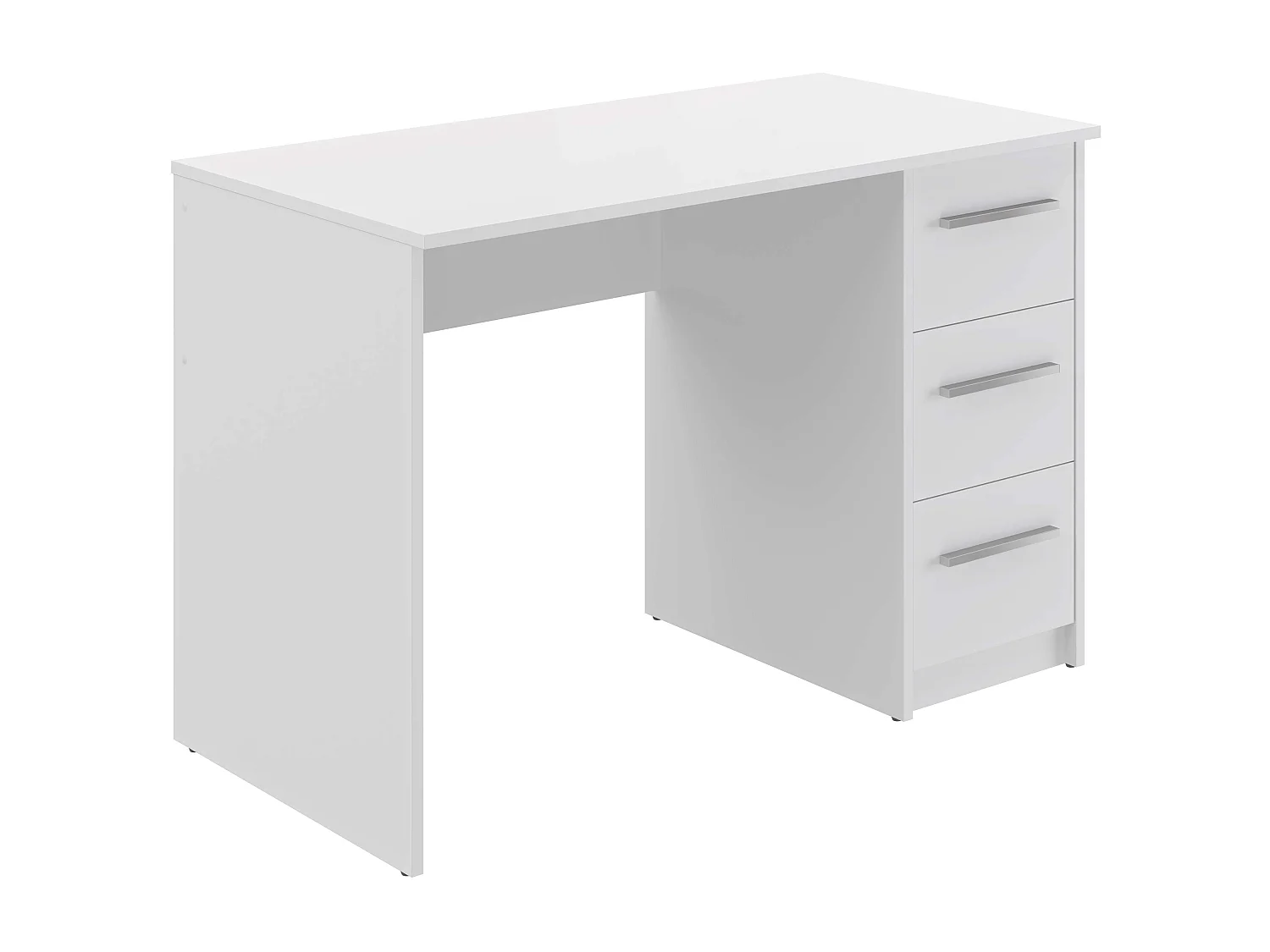 Bureau SAME 3 tiroirs 110x56x74 cm blanc TALESA