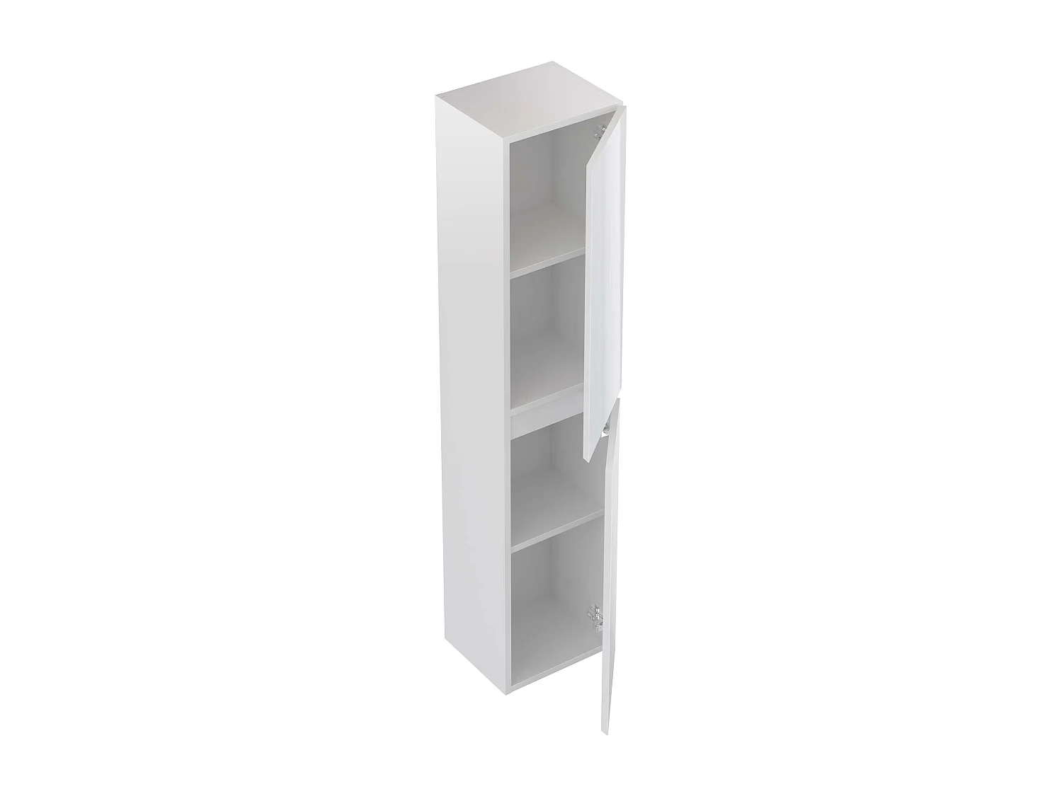 Colonne de salle de bain NELI 2 portes 140x30x27 cm blanc T-BATH