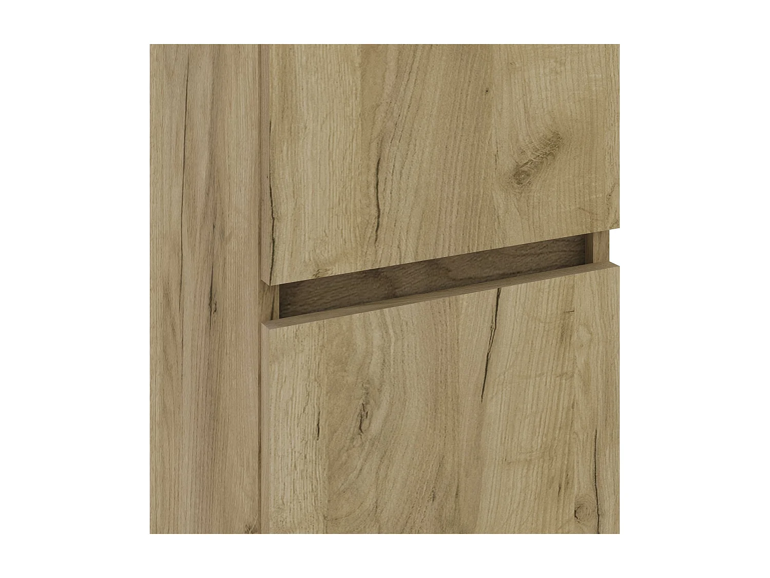 Colonne de salle de bain CIMS 2 portes 140x30x27 cm chêne T-BATH