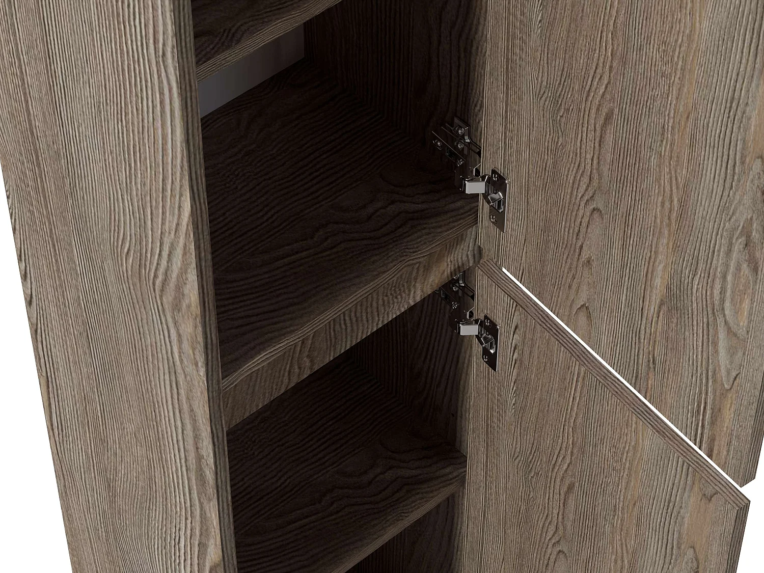 Colonne de salle de bain CIMS 2 portes 140x30x27 cm chêne coffee urban T-BATH