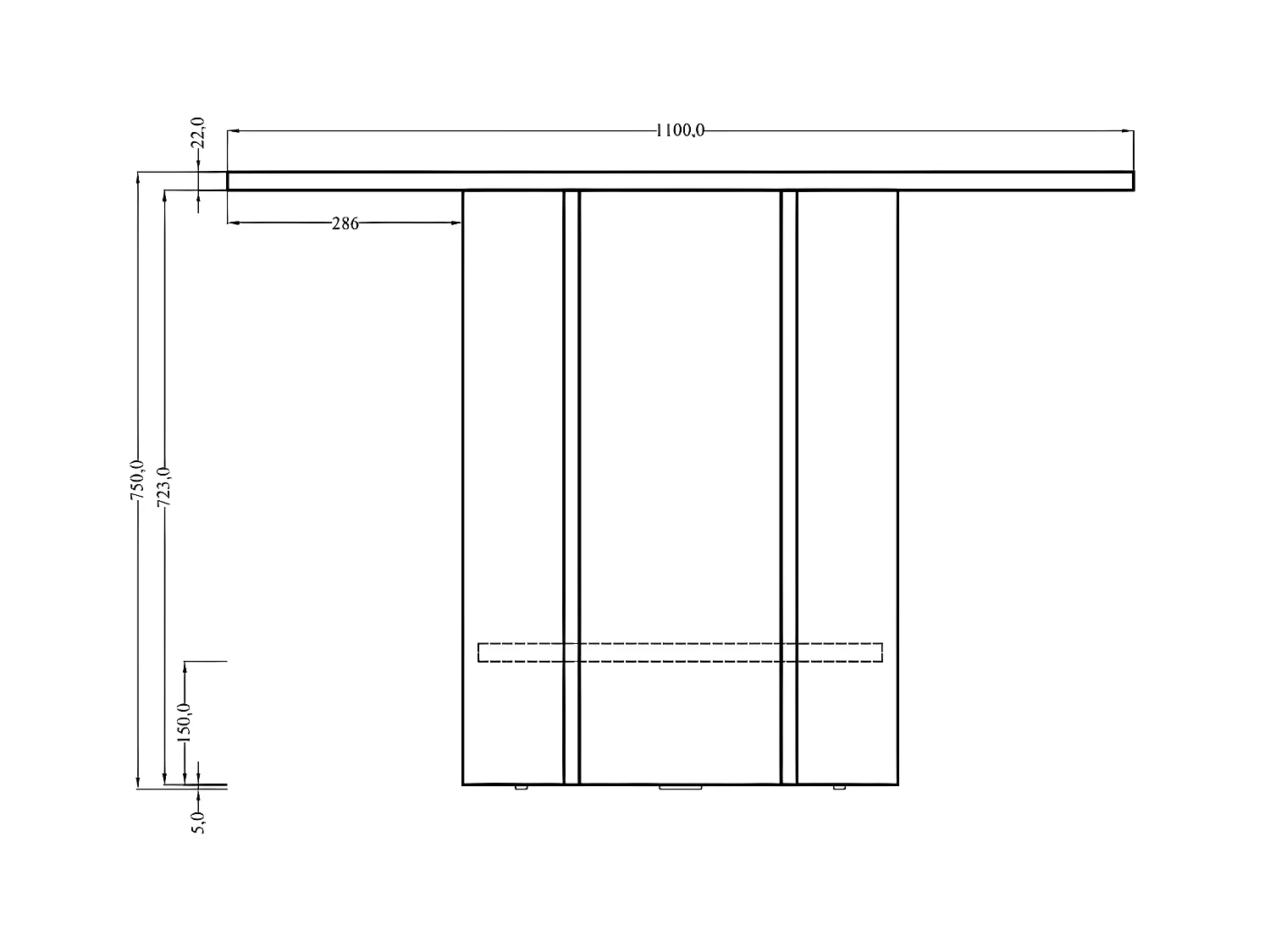 Table ronde - 110 cm - Cappuccino - HEXA