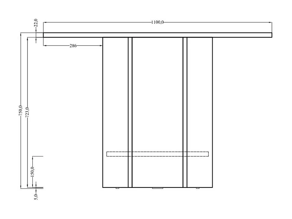 Table ronde - 110 cm - Cappuccino - HEXA