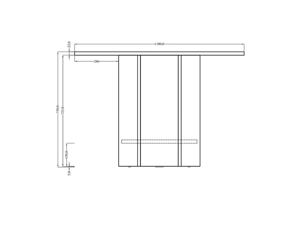 Table ronde - 110 cm - Cappuccino - HEXA