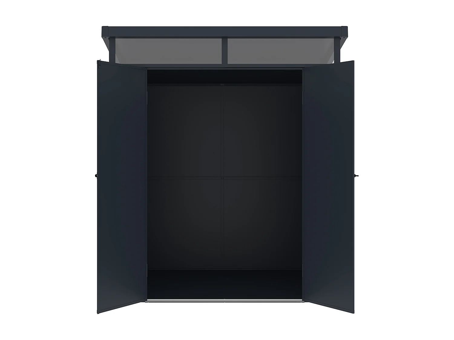 Abri de jardin en résine gris anthracite 3,65 m² avec plancher - MINARO