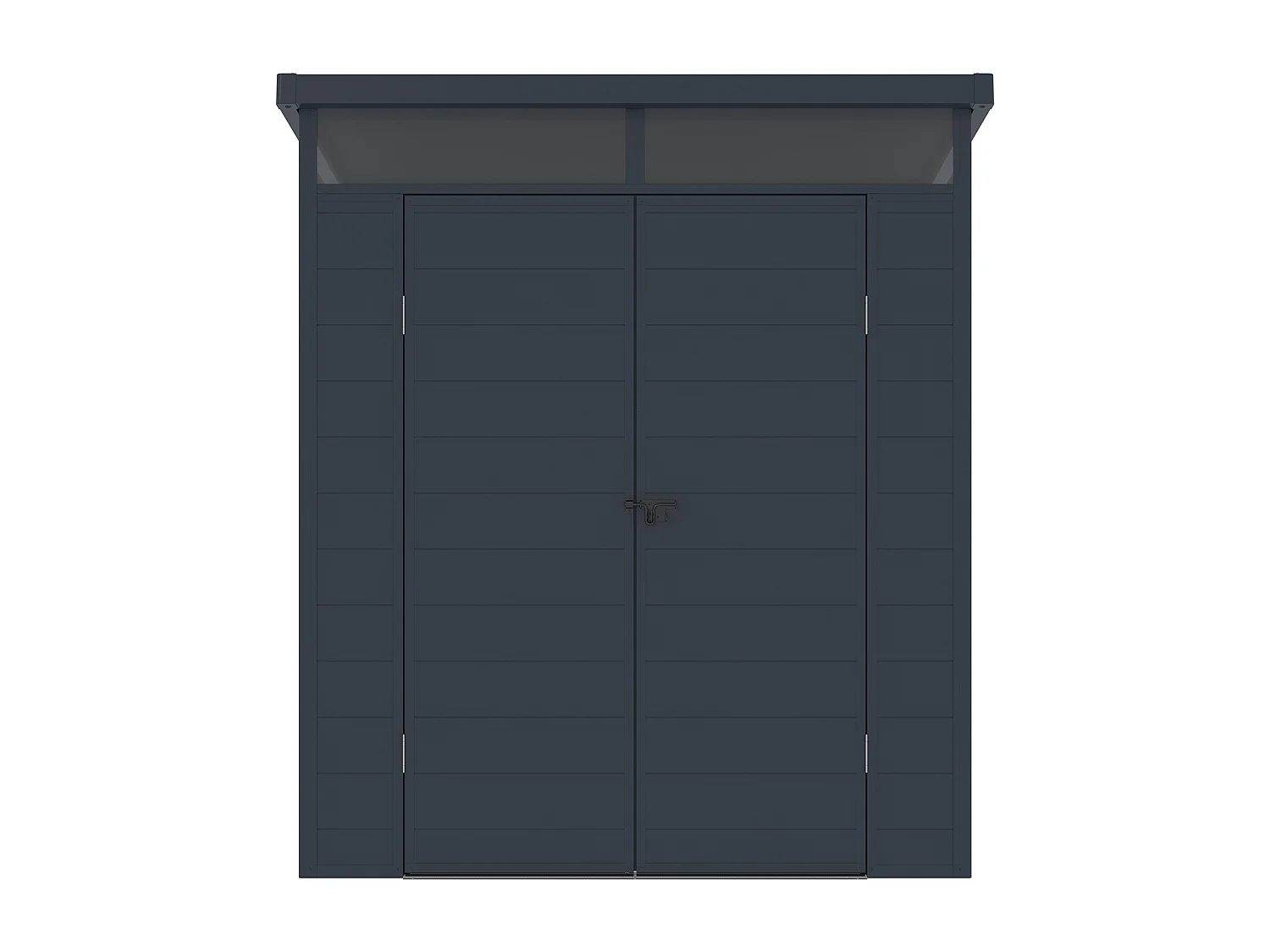 Abri de jardin en résine gris anthracite 3,65 m² avec plancher - MINARO