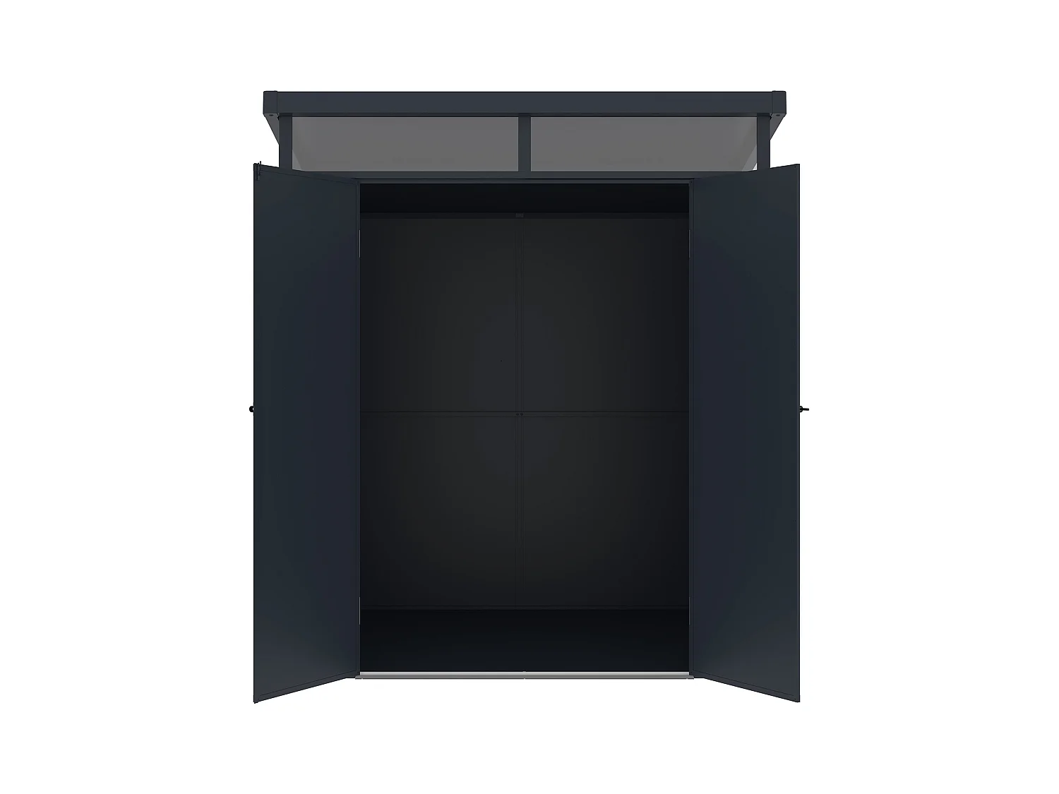 Abri de jardin en résine gris anthracite 3,65 m² avec plancher - MINARO