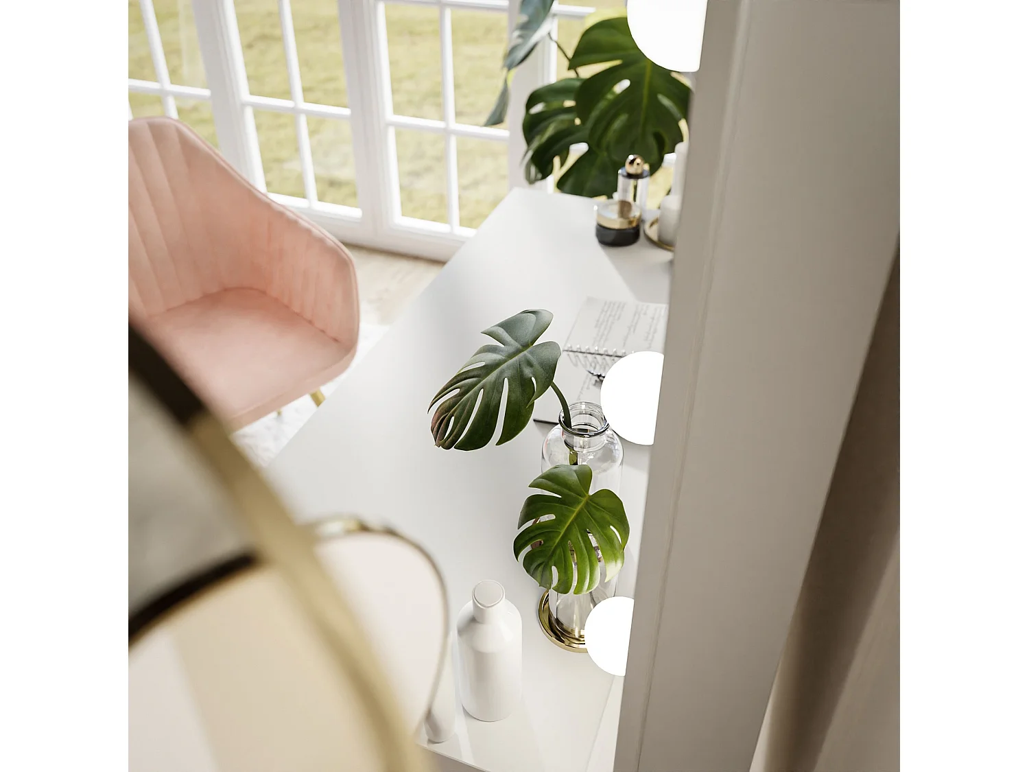 Coiffeuse GLAMOUR Push-open