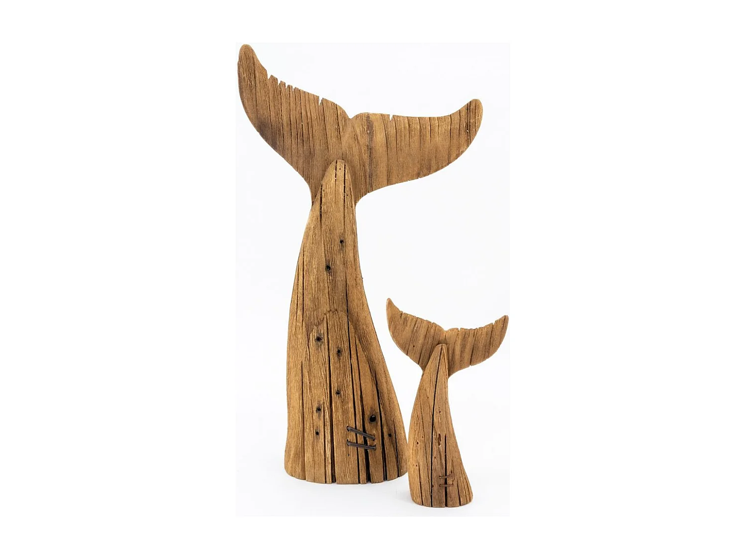 Queue de baleine en bois recyclé Petit modèle