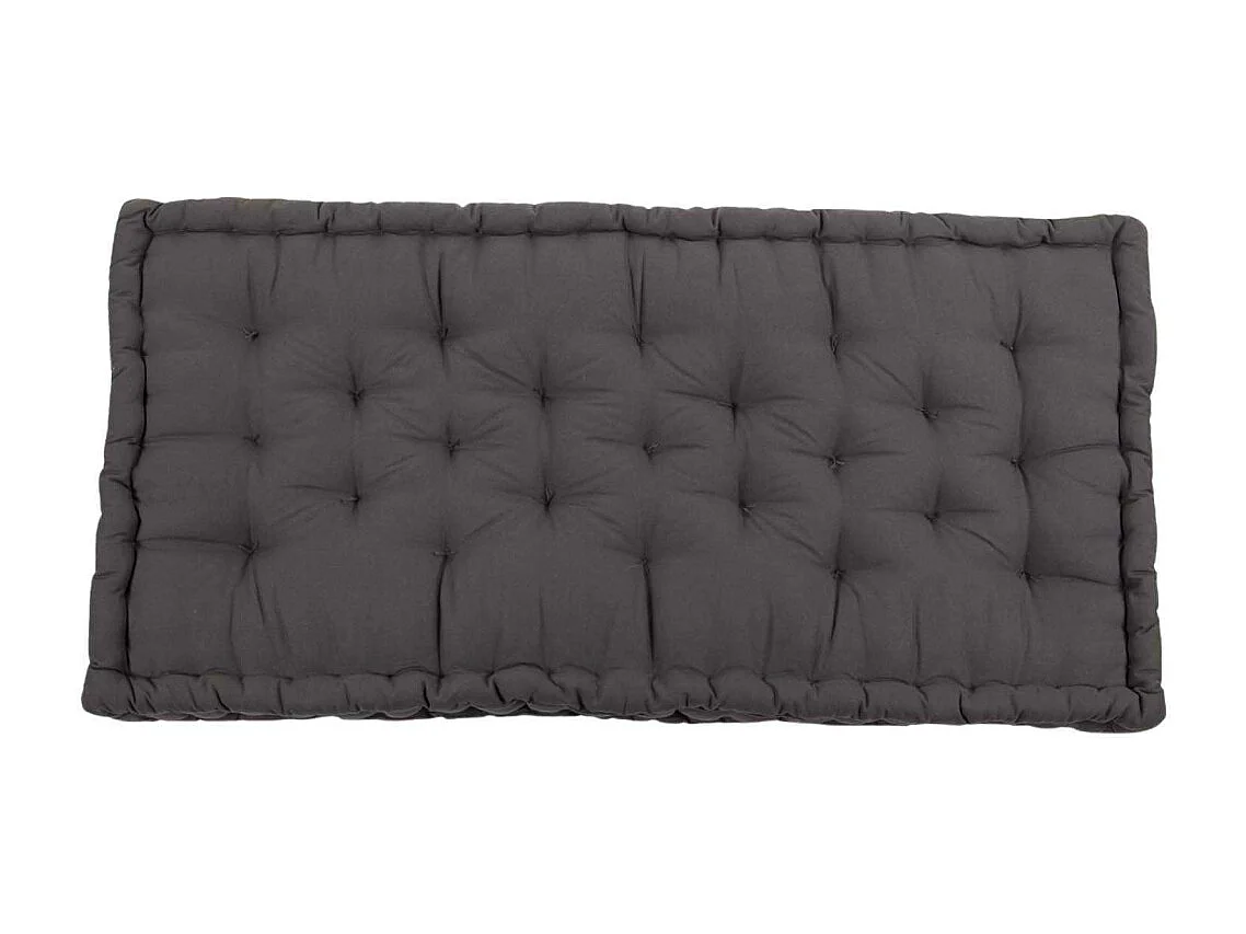 Matelas de sol en coton 120 x 60 cm Gris anthracite