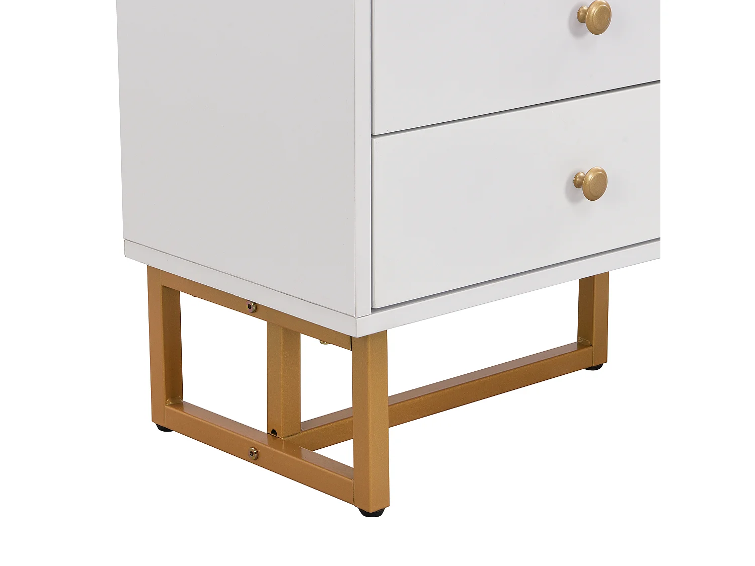 Meuble TV 175 cm - 2 portes texturés et 4 tiroirs - en MDF - Blanc