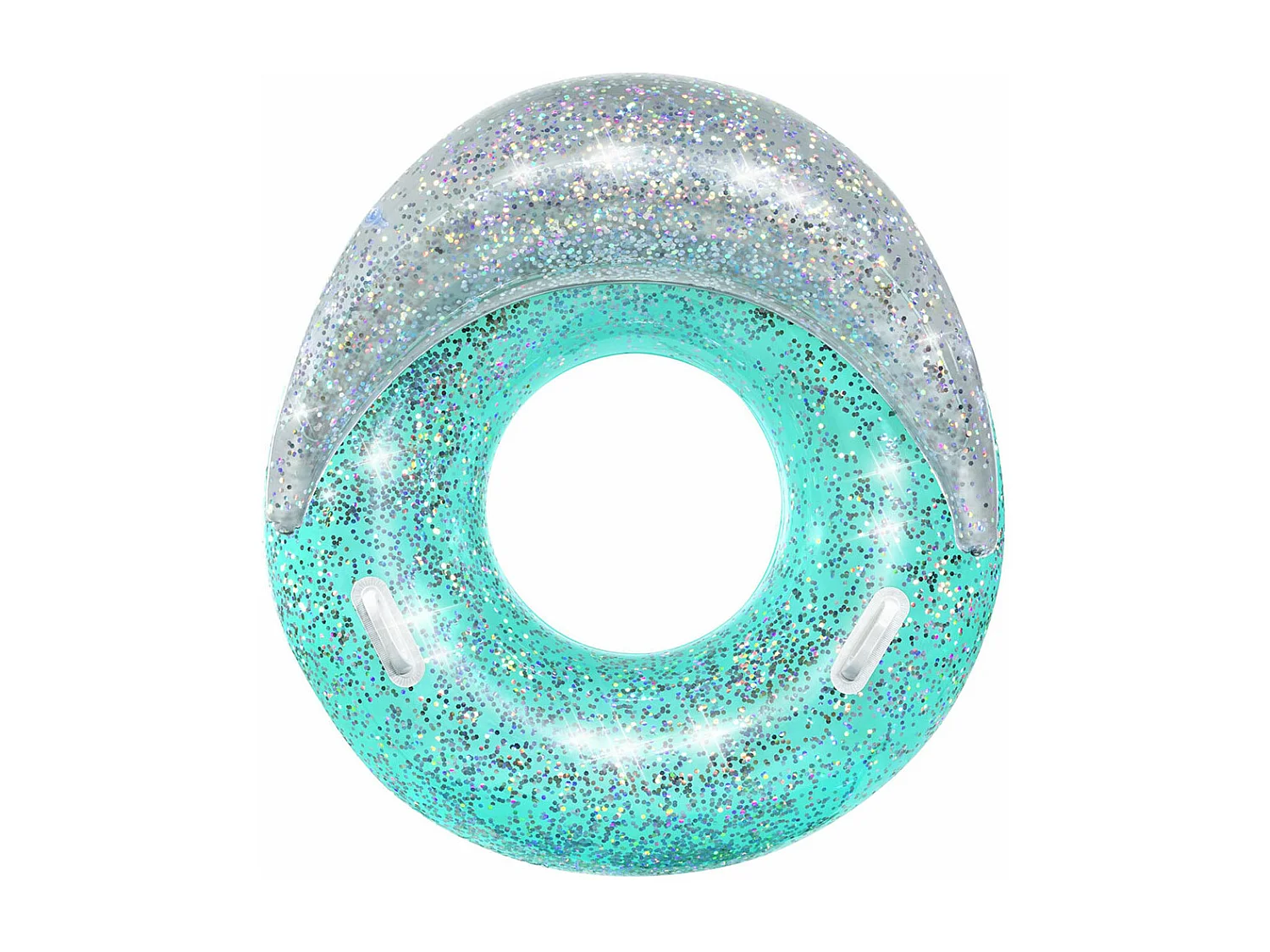 Bouée Gonflable Bestway Paillettes 105x105x48,5 cm Bleu avec Dossier