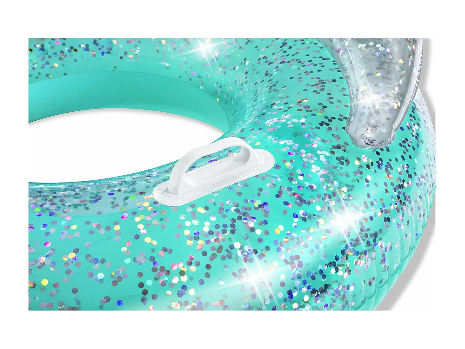 Flotador Hinchable Bestway Purpurina 105x105x48,5 cm Azul con Respaldo